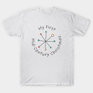 My First Mid-Century Modern Christmas Baby T-Shirt